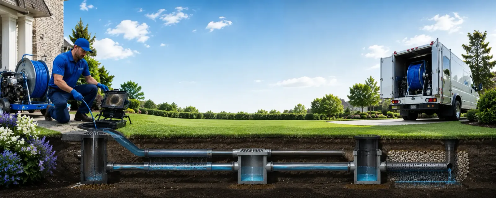 Outdoor drain cleaning information for Poquoson, VA